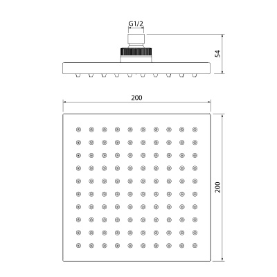 Верхний душ Iddis 00630SSI64 Хром