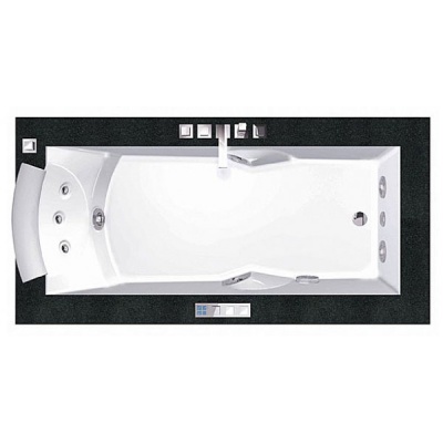 Акриловая ванна Jacuzzi Aura Uno 180x90 Corian 9443-734A Венге