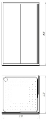 Душевой уголок Radomir 110x110 1-09-1-0-0-1200 профиль Белый стекло прозрачное