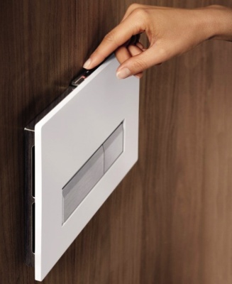 Клавиша смыва Geberit Sigma 40 115.600.KR.1 Черный/алюминий