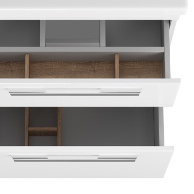 Тумба под раковину Diborg Katarine 80 77.4225 подвесная Белый глянец