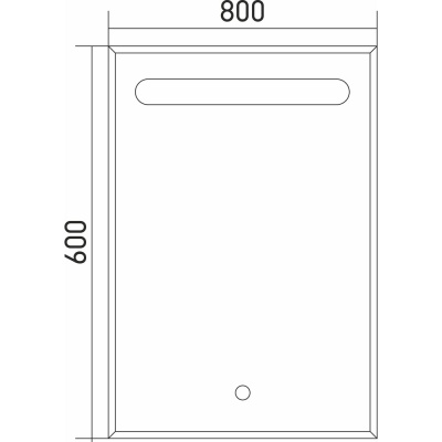 Зеркало Mixline Премьер Фаворит-эконом 80 540957 с подсветкой с сенсорным выключателем