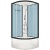 Душевая кабина Domani-Spa Delight 88 High 80x80 DS01D88HDbCl10 с гидромассажем профиль Черный задние стенки Синие