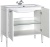 Тумба под раковину Aquanet Паола 90 181762 Белая серебро