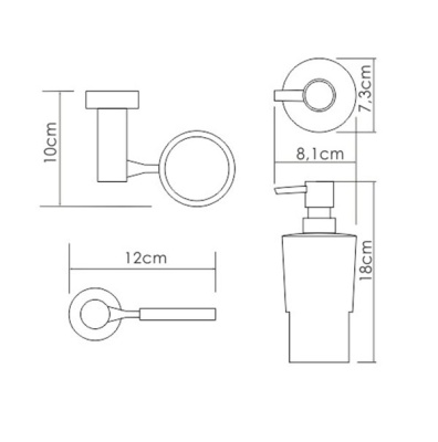 Дозатор для жидкого мыла WasserKRAFT K-28299 Хром Белый