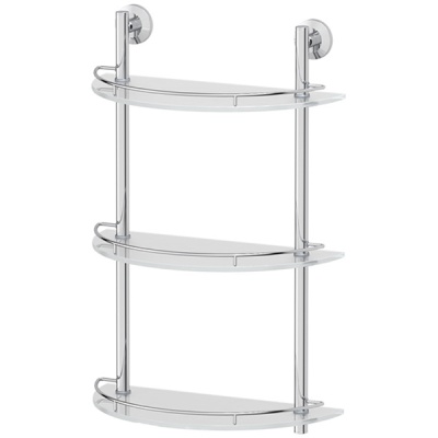Стеклянная полка FBS Standard 082 Хром