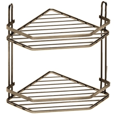 Полка корзина Fora FOR-128 угловая Бронза