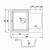 Кухонная мойка Kaiser KMM-5068-Bl-W Black White