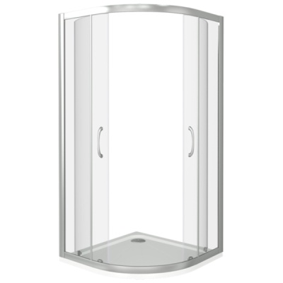 Душевой уголок Good Door Latte R-90 90x90 профиль Белый стекло прозрачное