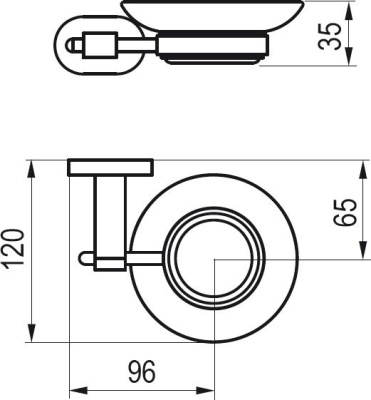 Держатель с мыльницей Ravak Chrome CR 200.00 Хром