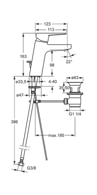 Смеситель для раковины Oras Twista 3805F Хром