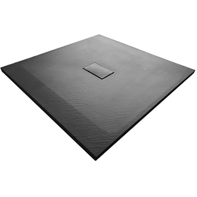 Душевой поддон из стеклопластика WasserKRAFT Elbe 74T19 100x100 Черный