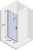 Душевая дверь Riho Novik Z101 90 GZ1090000 профиль Хром стекло прозрачное