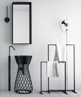 Раковина Artceram Wire 43 WIL001 03 00 Черная