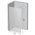 Душевая перегородка Ravak Walk-In Wall ST 1300x2000 GW9WJ0C00Z1 профиль Хром стекло Transparent