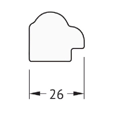 Зеркало Evoform Definite 78х58 Витая бронза