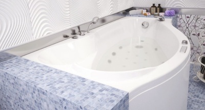 Акриловая ванна Aquanet Palma 170x90 L 00204022+242144+204668 с гидромассажем