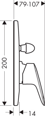 Смеситель для душа Hansgrohe Logis 71406000 Хром