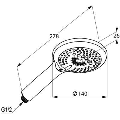 Ручной душ Kludi Freshline 6790005-00 Хром