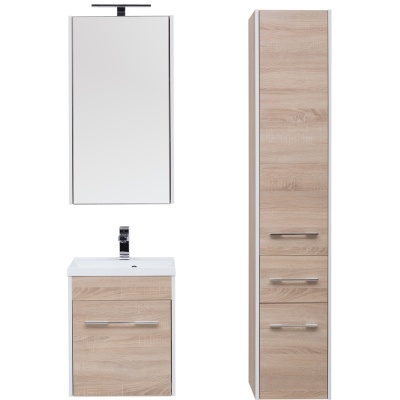 Зеркальный шкаф Aquanet Августа 50 210049 Дуб сонома