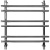 Водяной полотенцесушитель Ника Bamboo ЛБ1 50x50 Хром