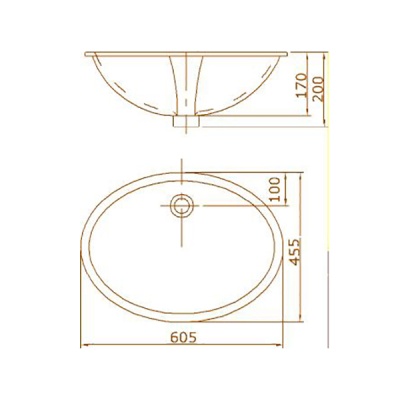 Раковина SSWW 60 CL3078 Белый