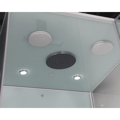 Душевая кабина Orans SR-86120S 90x100 с баней профиль Белый задние стенки Белые