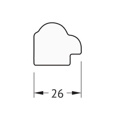 Зеркало Evoform Definite 128х68 Витая латунь