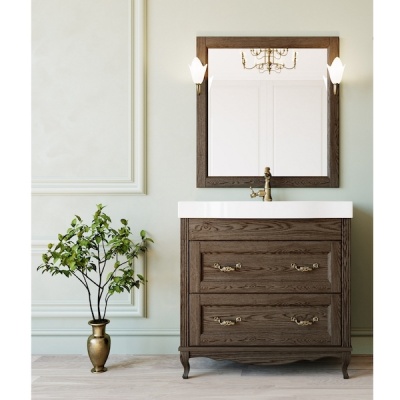 Комплект мебели для ванной ValenHouse Лиора 90 LK90_КБ Кальяри ручки Бронза