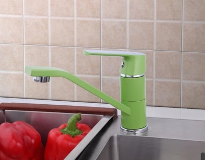 Смеситель для кухни Frap F453 Белый Хром