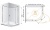 Душевой уголок Cezares BERGAMO-W-RH-1-120/100-ARCO-C-Cr-L-IV IV профиль Хром стекло прозрачное