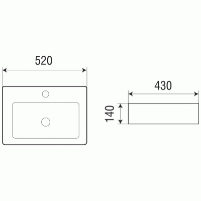 Раковина WeltWasser Aisbach 5030 52 10000003880 Белый глянец