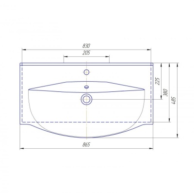 Тумба c раковиной Bellezza Сесилия 85 Капучино