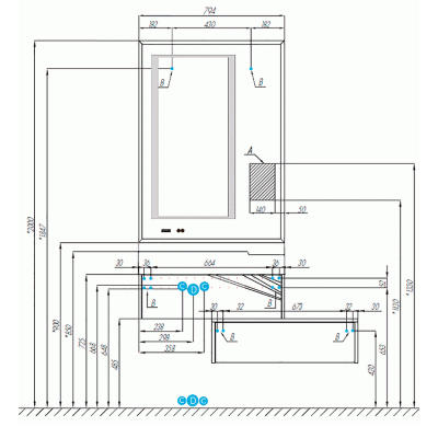 Тумба под раковину Акватон Сакура 80 1A236401SKW80 подвесная Ольха наварра Белый глянец