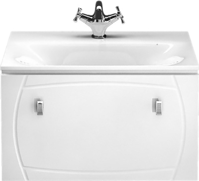 Тумба с раковиной Iddis Rise 70 подвесная Белая