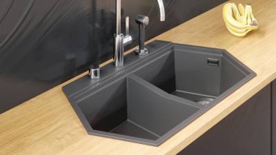 Кухонная мойка KitKraken Gulf Grey 85 Серая