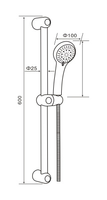 Душевой гарнитур Orange O-Shower OS021 Хром
