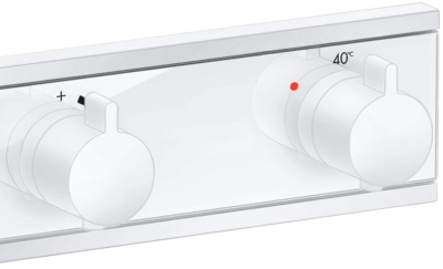 Смеситель для душа Hansgrohe RainSelect 15380700 с термостатом Белый матовый