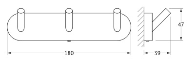 Вешалка для полотенец Artwelle Harmonie HAR 002 Хром