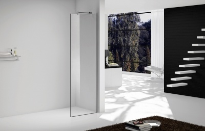 Душевая стенка Gemy D100 100x190 профиль Хром стекло прозрачное Душевая стенка Gemy D100 100x190 профиль Хром стекло прозрачное