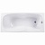 Акриловая ванна Aquanet Riviera 170x75 с антискользящим покрытием