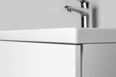 Комплект мебели для ванной AM.PM Gem 75 подвесной со смесителем Белый