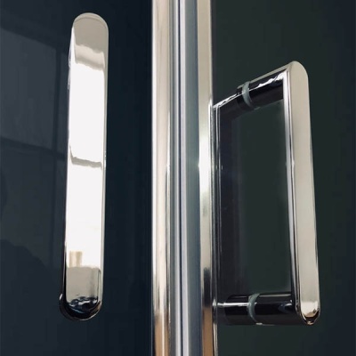 Душевая кабина Royal Bath BP 120х80 RB8120BP6-BT-CH-L стекло прозрачное задняя стенка Черная