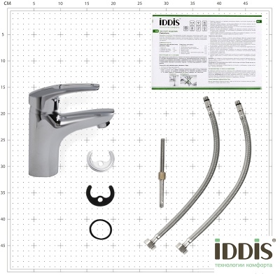 Смеситель для раковины Iddis Carlow Plus CRPSB00i01 Хром