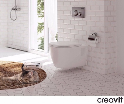 Унитаз Creavit Patera TP328.00100 подвесной Белый без сиденья