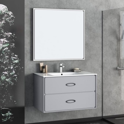 Тумба под раковину Opadiris Монтэ 90 Z0000012249 подвесная Светло-серая матовая