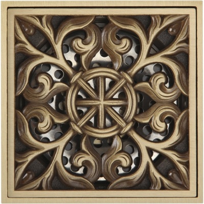 Трап для душа Veragio Canyon VR.CAN-2061.BR с решеткой Бронза