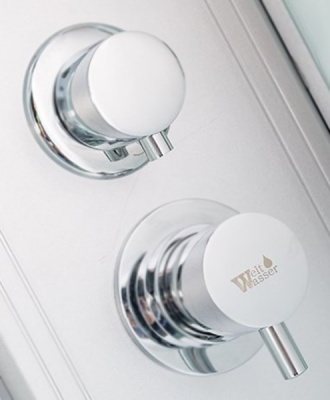 Душевая кабина WeltWasser WW500 Nesse 903 90x90 10000003282 профиль Хром стекло прозрачное