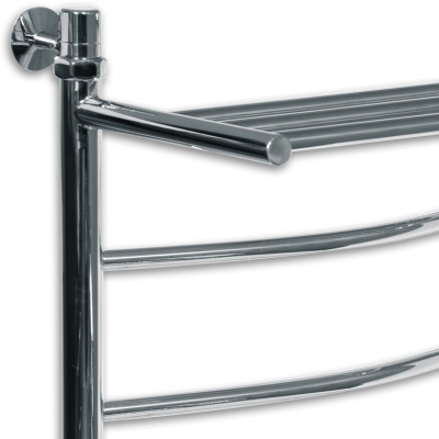 Водяной полотенцесушитель Ника Arc ЛД/ВП 100x60 с полкой Хром