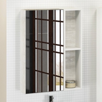 Зеркальный шкаф Comforty Прага 60 4147599 Дуб белый